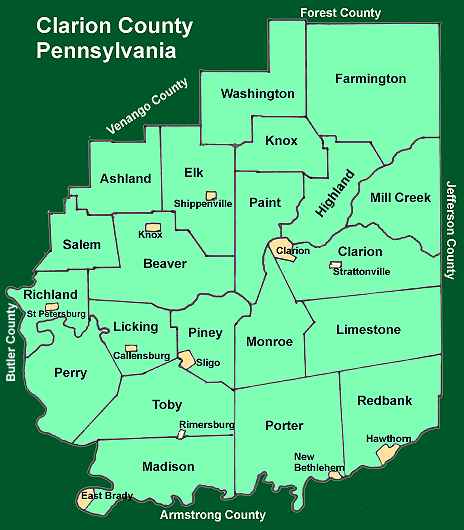 Clarion County Townships